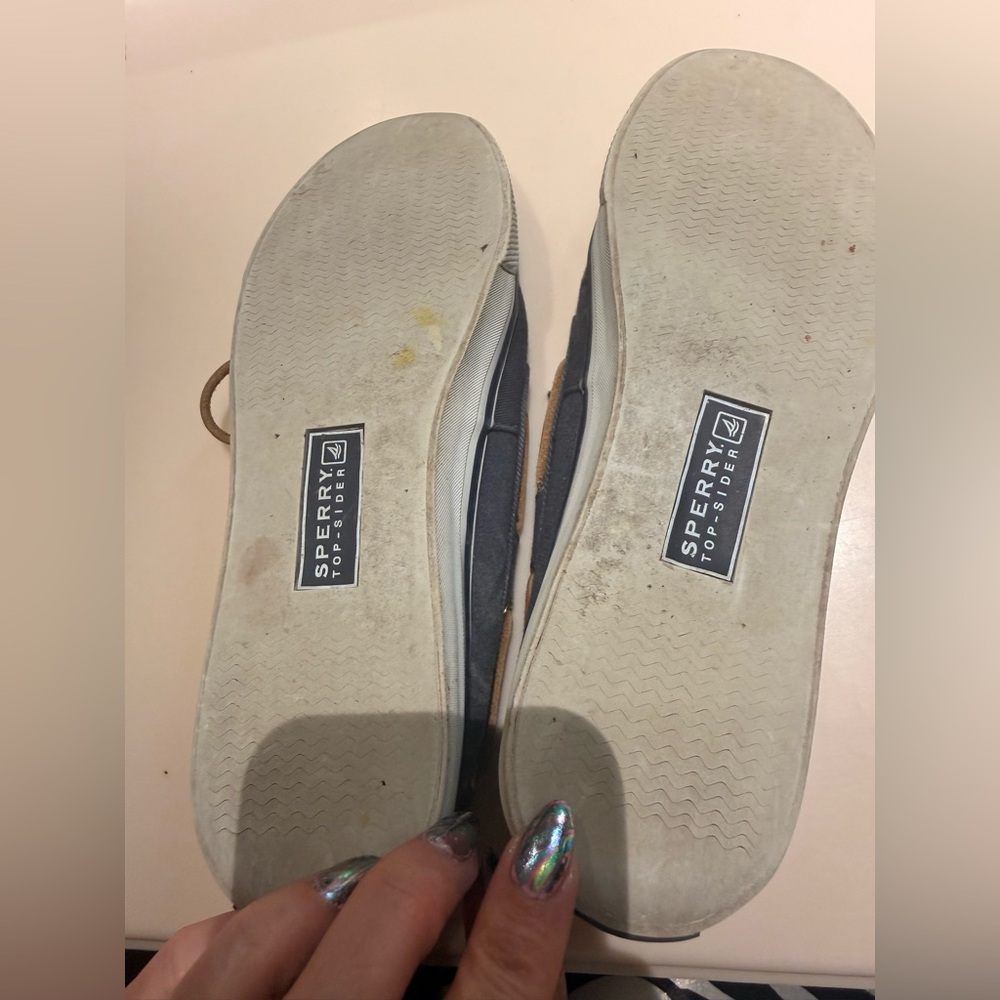 Sperry Top-Sider Blue Canvas Boat Shoes Women’s 6.5 - Picture 8 of 11